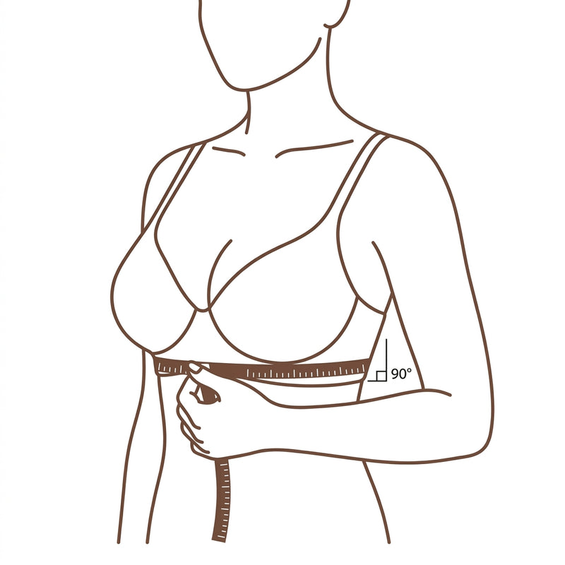 Illustration for measuring underbust