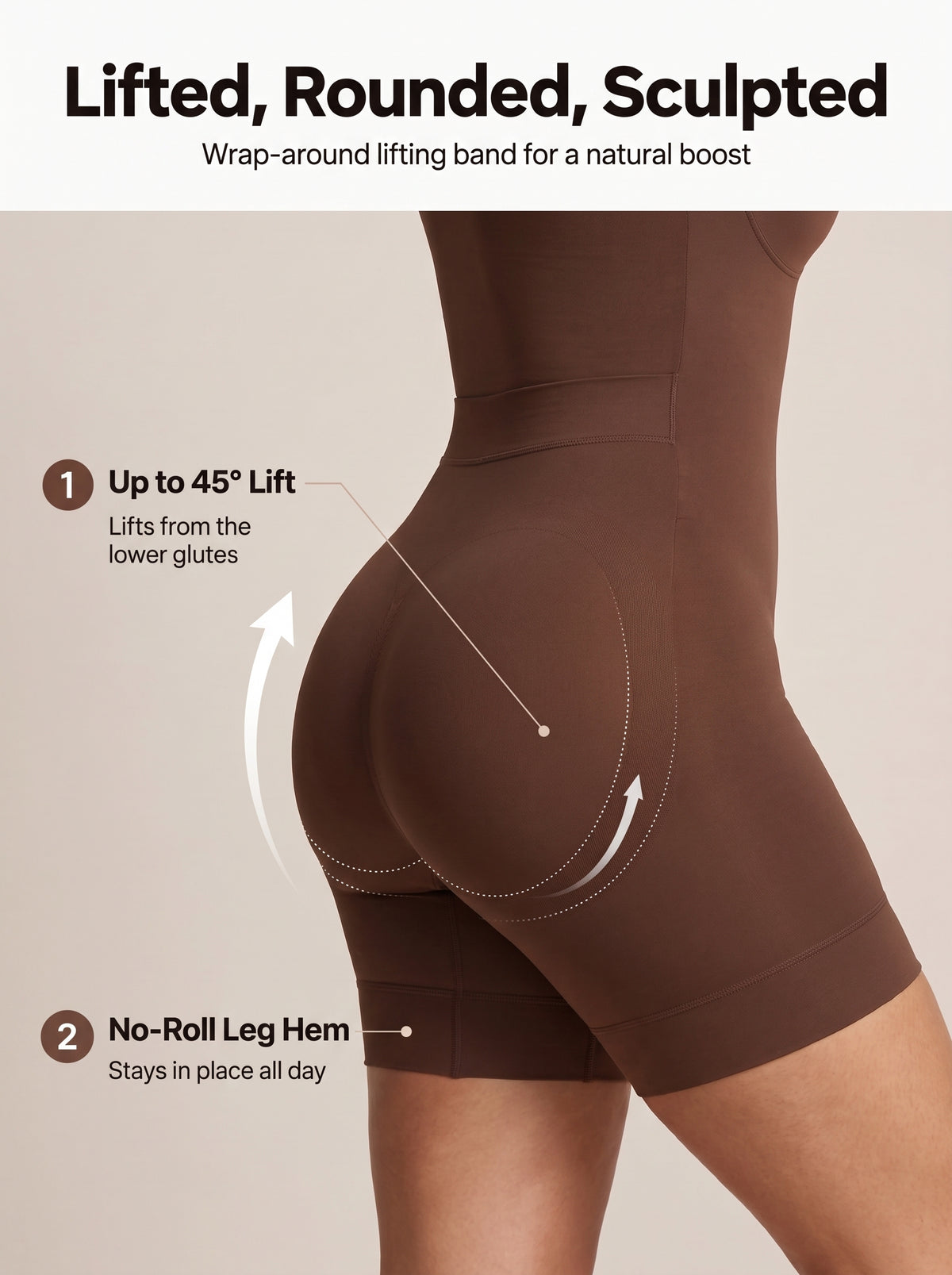 SculptEase Bodysuit — Tummy Control & Butt Lift Shaper